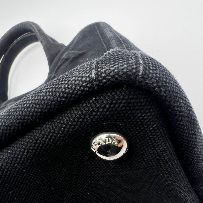 普拉達 Cotton Canvas Small Tote 小型帆布托特包-25