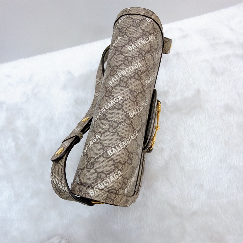 莉亞精品♡ Gucci x BALENCIAGA 聯名1955馬鞍包 二手美包-5