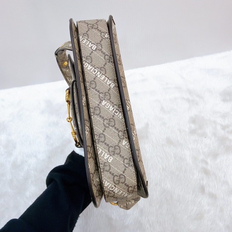 莉亞精品♡ Gucci x BALENCIAGA 聯名1955馬鞍包 二手美包-6