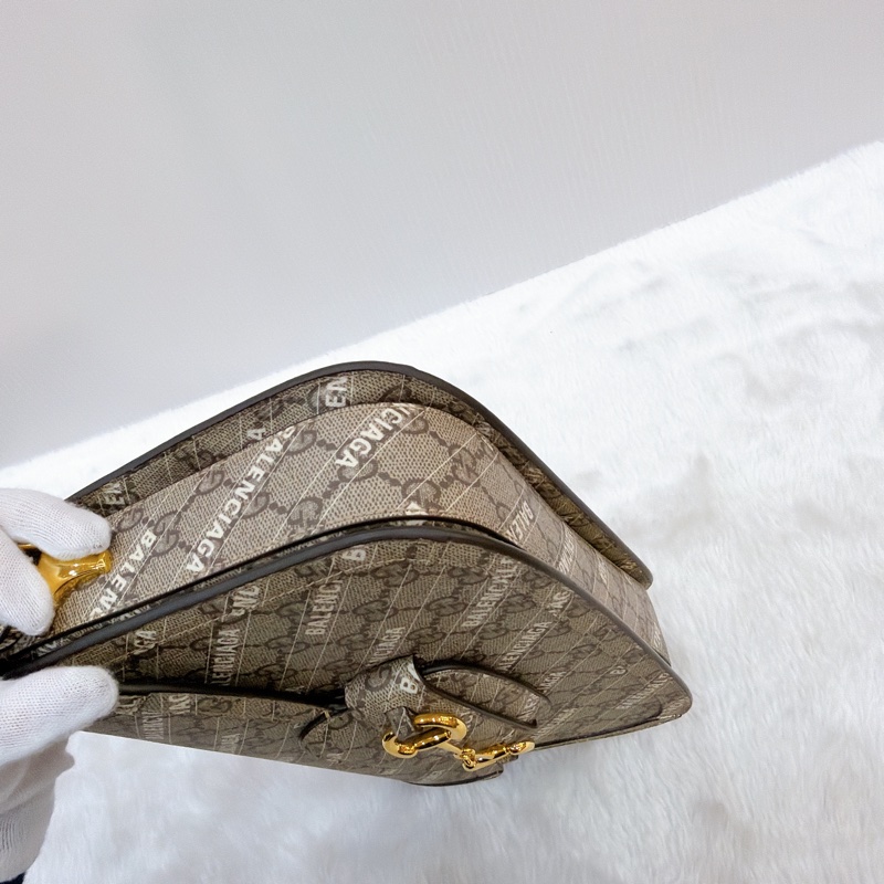 莉亞精品♡ Gucci x BALENCIAGA 聯名1955馬鞍包 二手美包-7