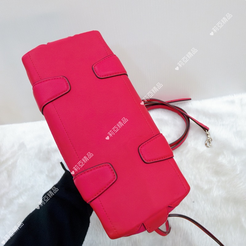 莉亞精品♡ Coach 桃粉手提斜背包 二手美包-7