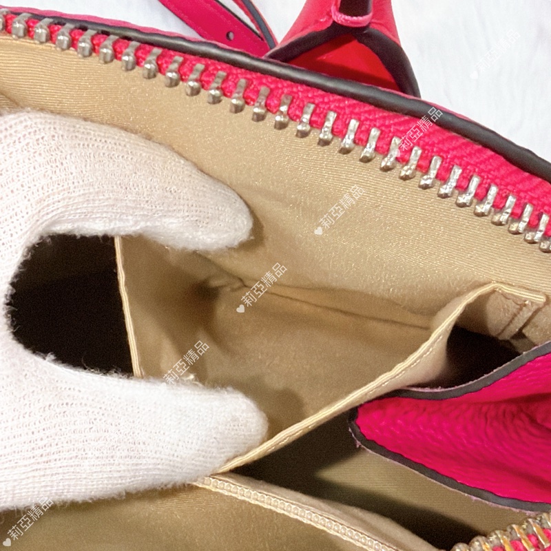 莉亞精品♡ Coach 桃粉手提斜背包 二手美包-16