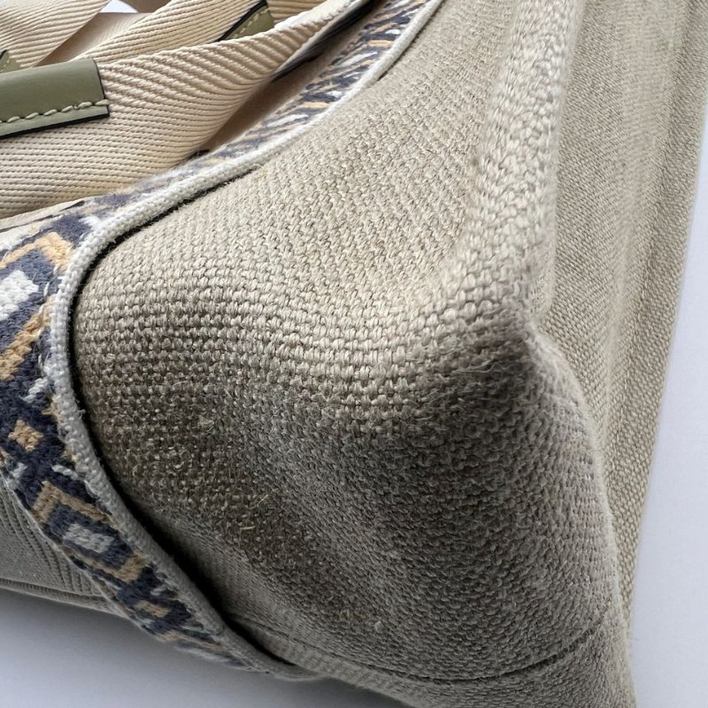 蔻依 Woody 中型帆布托特包-12