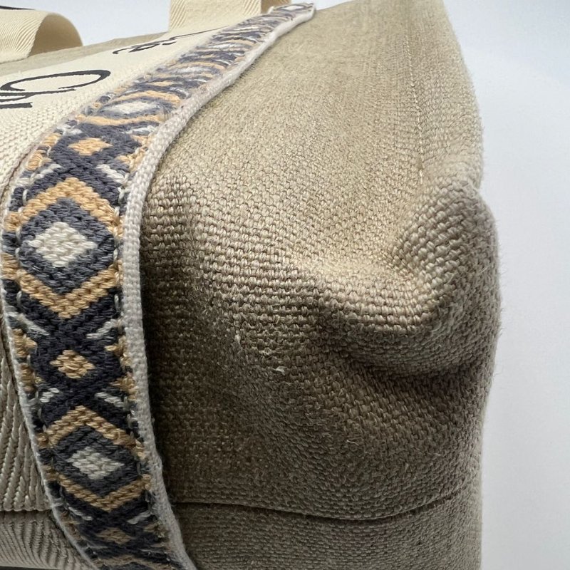 蔻依 Woody 中型帆布托特包-13