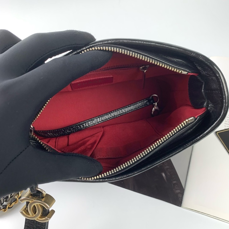 Chanel流浪包小號黑金-9