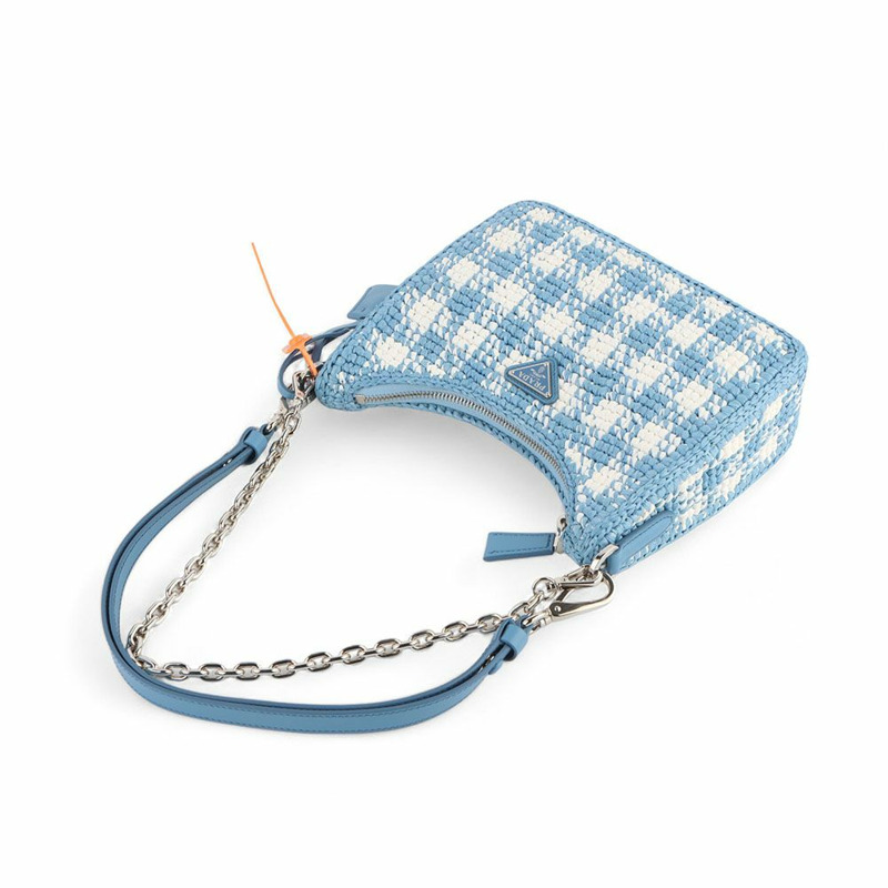 【包稅】PRADA 1BC204 複刻版鉤針迷你單肩包 /-3