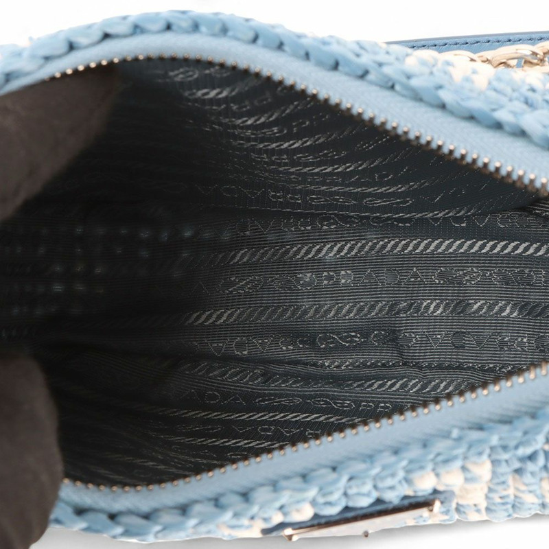 【包稅】PRADA 1BC204 複刻版鉤針迷你單肩包 /-6