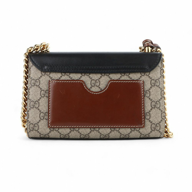 【包稅】GUCCI 409487 GG Supreme 鎖扣小號肩包(百貨公司收據)/-2