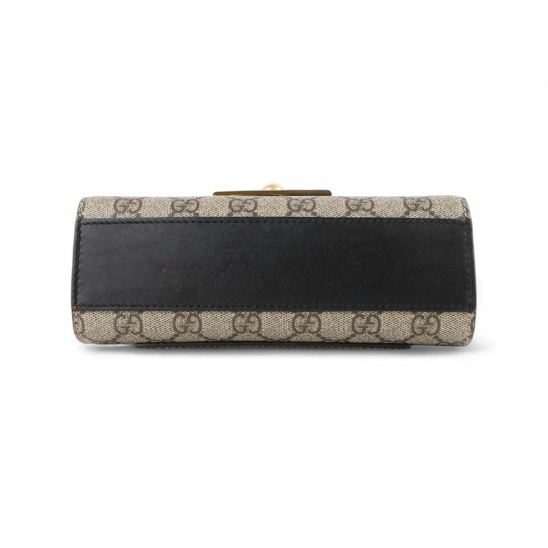 【包稅】GUCCI 409487 GG Supreme 鎖扣小號肩包(百貨公司收據)/-5