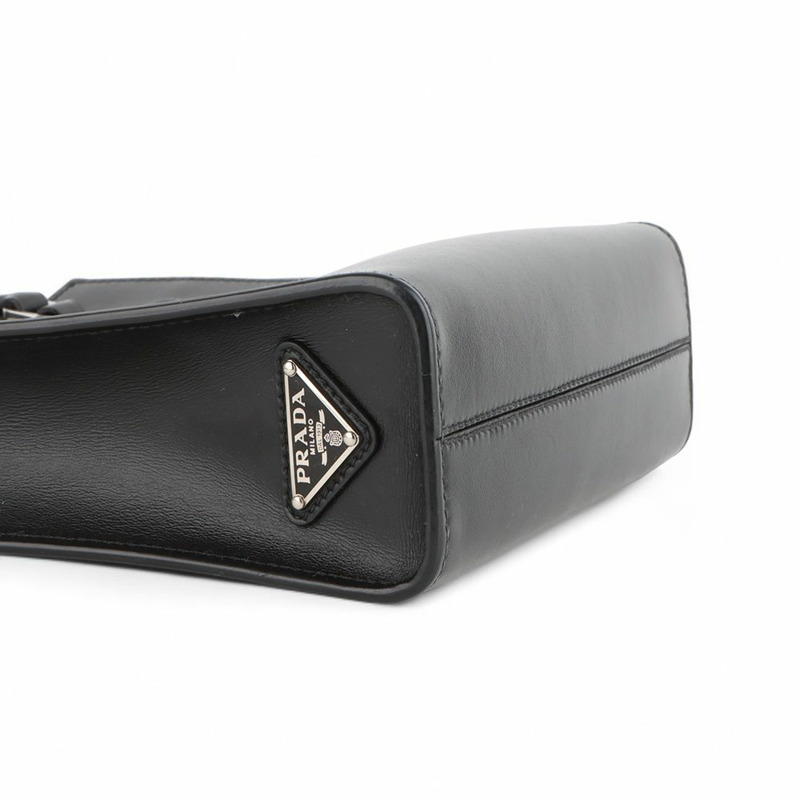 【包稅】PRADA 1BA333 三角形Logo皮革斜背包 33133-4