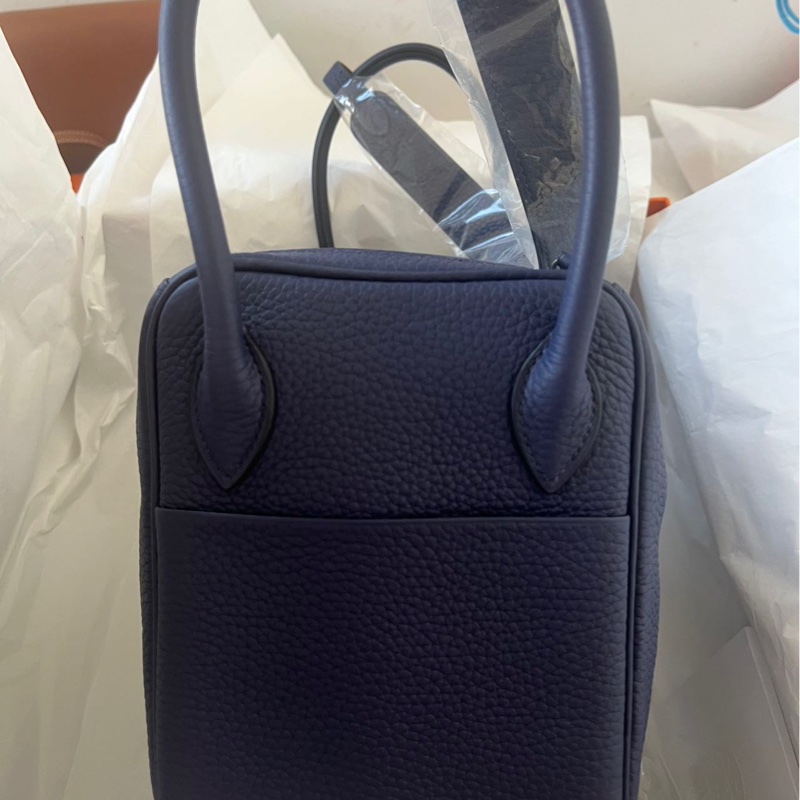 🌈Hermes💙Lindy 26💙墨水藍銀扣🌈全新未使用🌟有貼膜🌟愛馬仕🌟-7