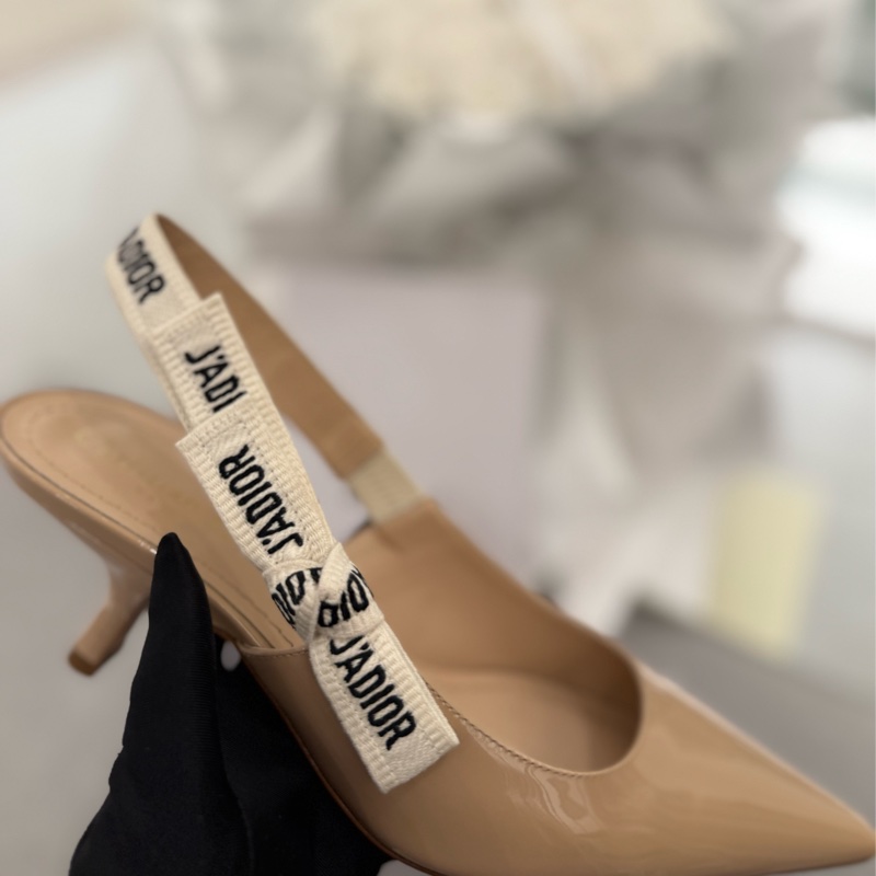 J'ADIOR 露跟高跟鞋 裸色漆面小牛皮-3