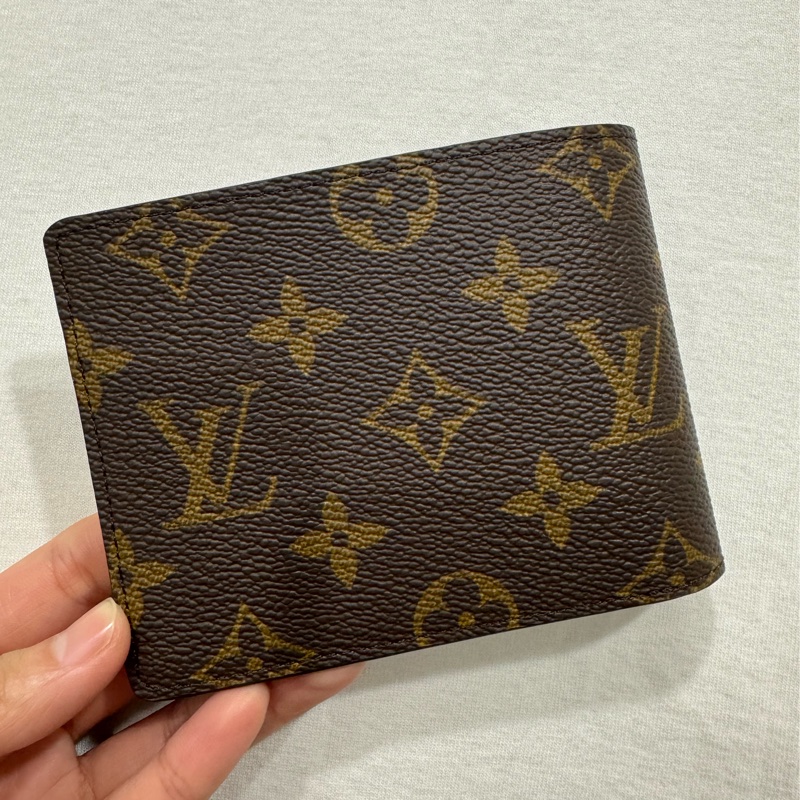 LV經典老花皮夾 短夾-1