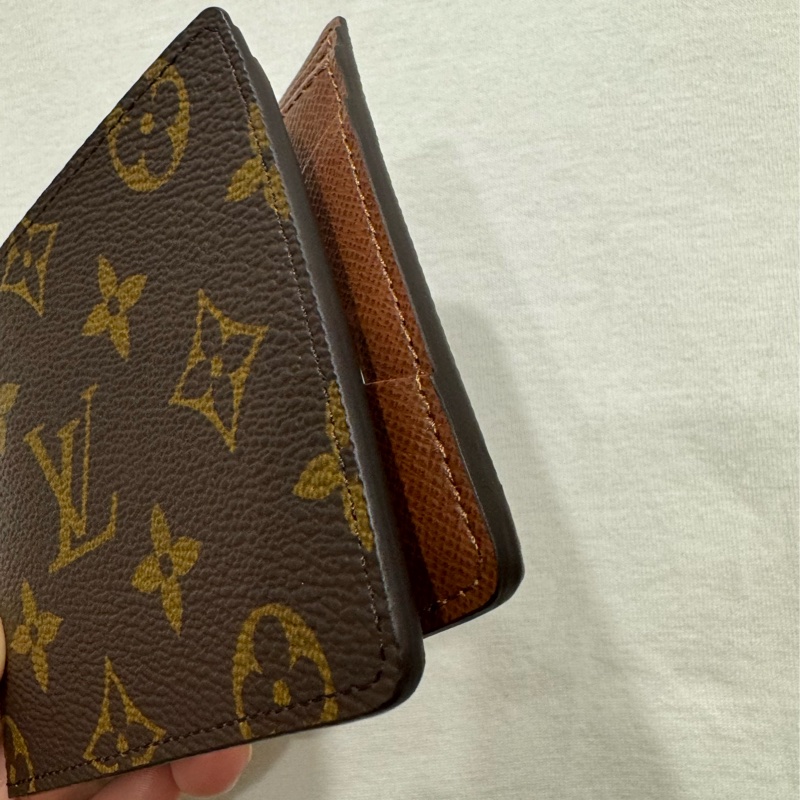 LV經典老花皮夾 短夾-3