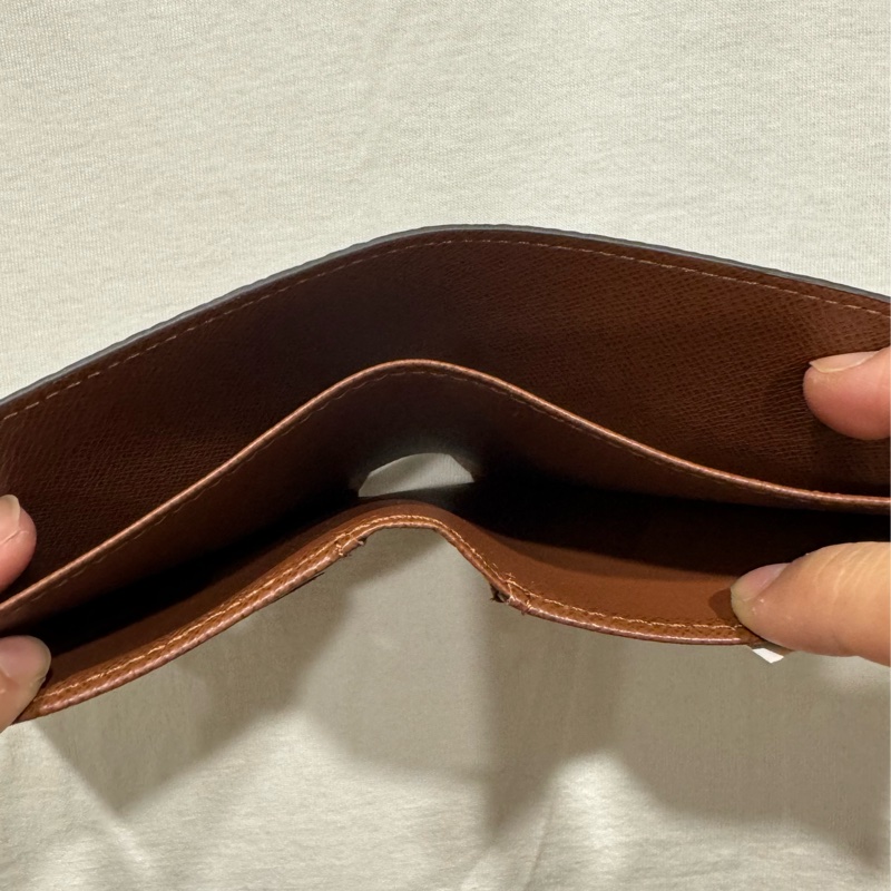 LV經典老花皮夾 短夾-6