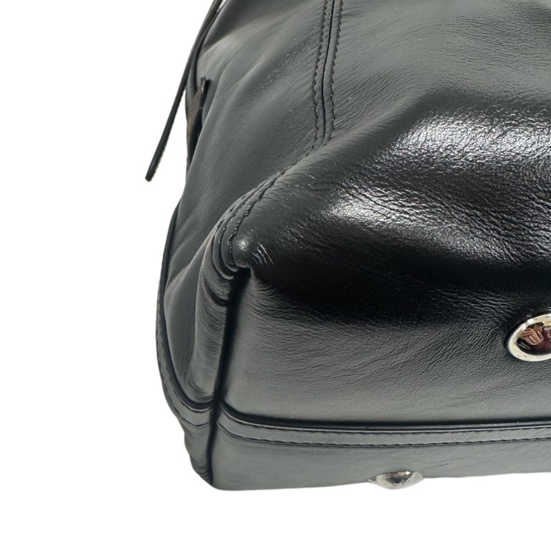 LOUIS VUITTON 路易威登 黑武士 大號 黑色 男女通用 斜背包 單肩包 銀扣-7