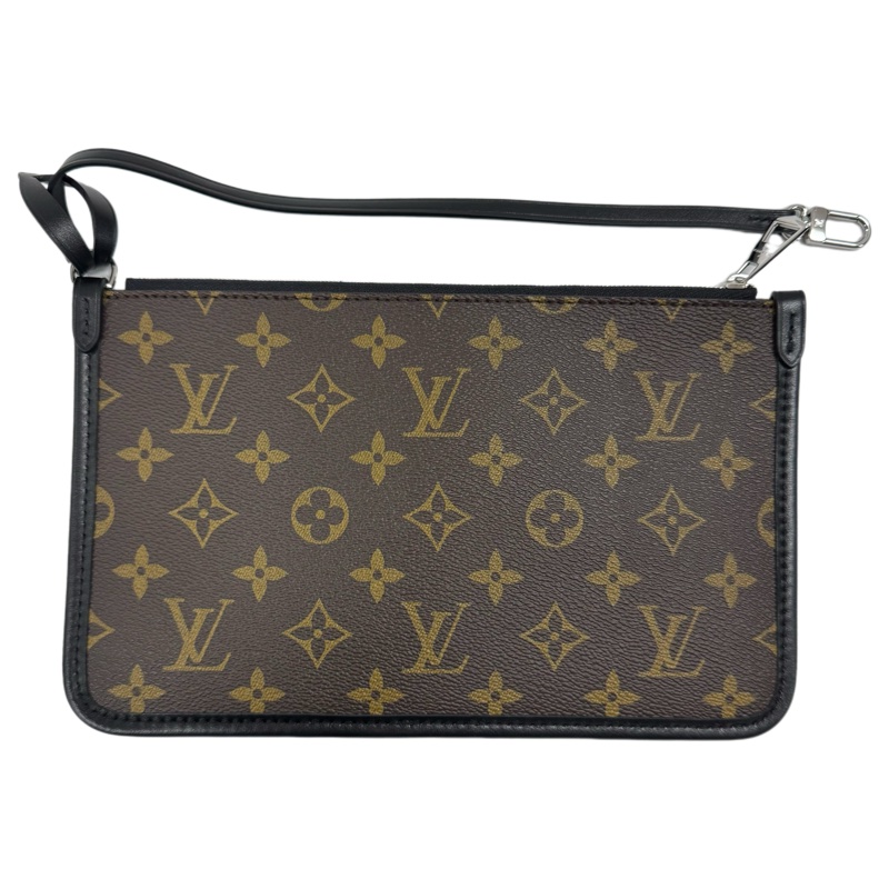 LOUIS VUITTON 路易威登 黑武士 大號 黑色 男女通用 斜背包 單肩包 銀扣-13