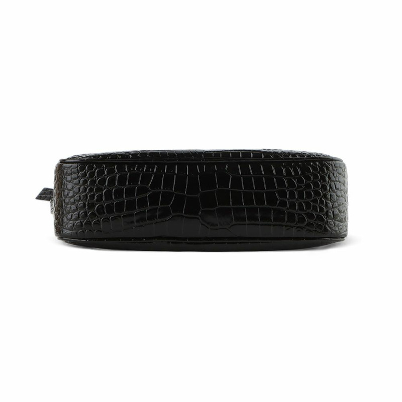 【包稅】SAINT LAURENT 鱷魚紋壓花亮面皮革 Lou 相機斜背包 33172-5