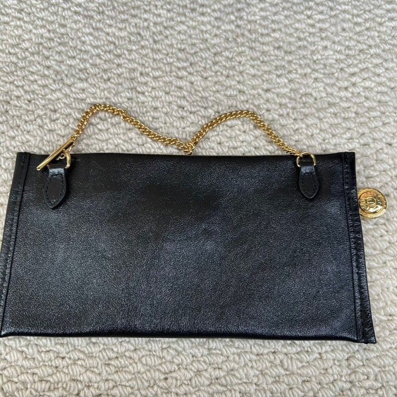 Gucci古馳 Rajah水晶琺琅虎頭托特包 黑色牛皮材質 經典紅綠條紋配飾-11