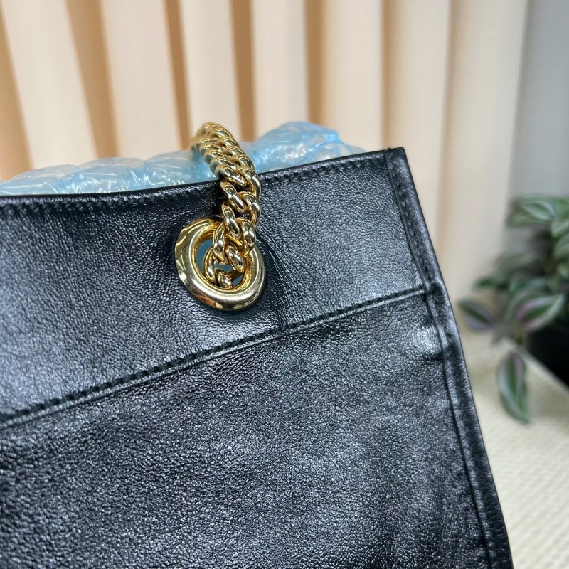 Gucci古馳 Rajah水晶琺琅虎頭托特包 黑色牛皮材質 經典紅綠條紋配飾-20