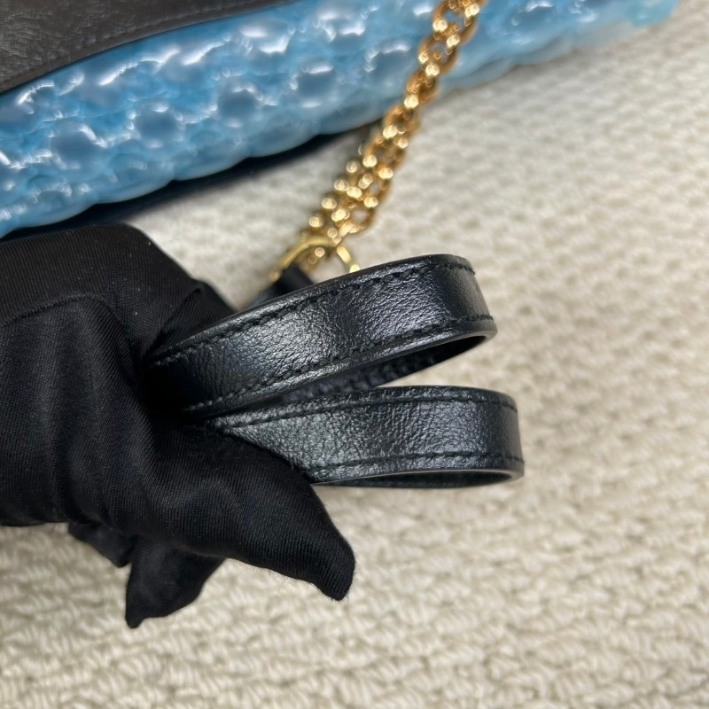 Gucci古馳 Rajah水晶琺琅虎頭托特包 黑色牛皮材質 經典紅綠條紋配飾-23