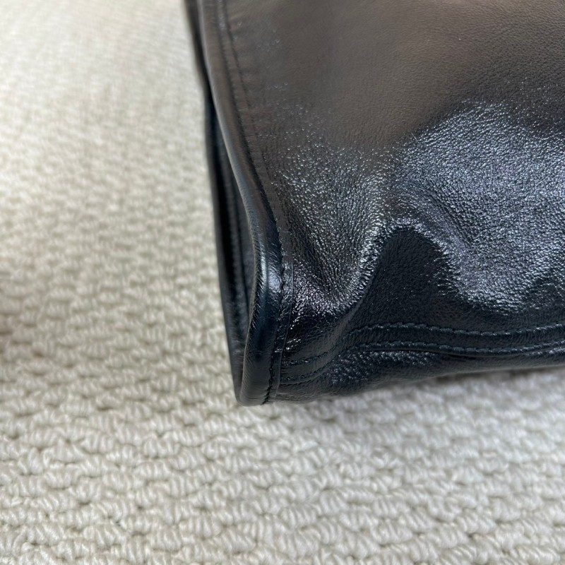 Gucci古馳 Rajah水晶琺琅虎頭托特包 黑色牛皮材質 經典紅綠條紋配飾-25