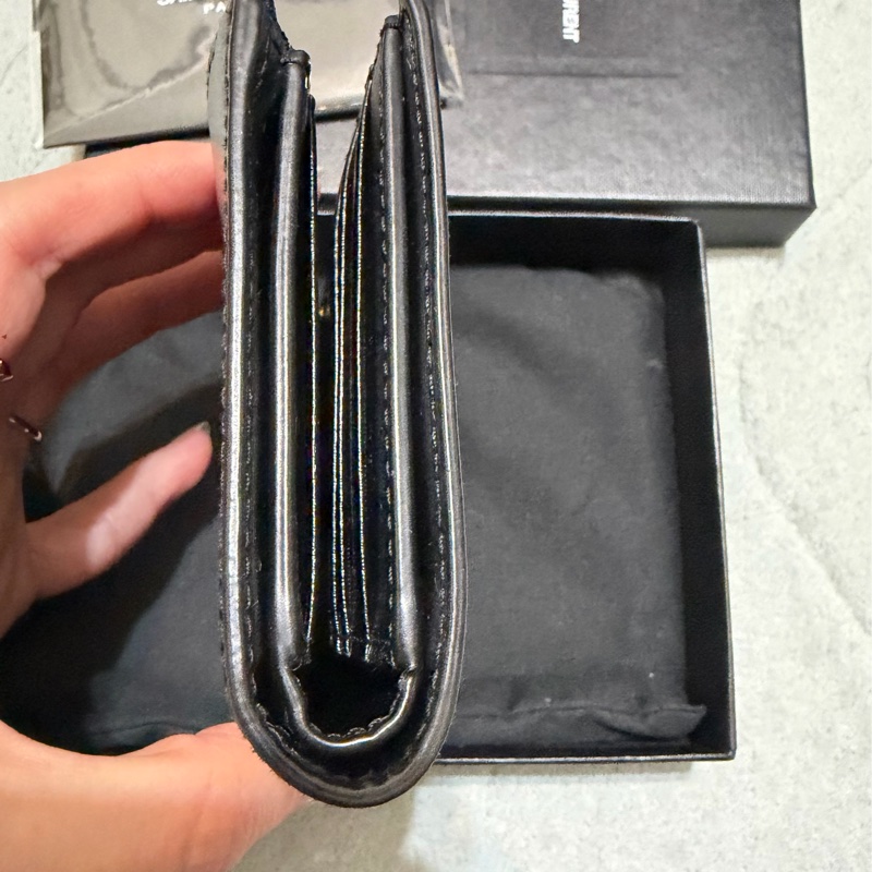 YSL短夾 黑金經典發財夾-4