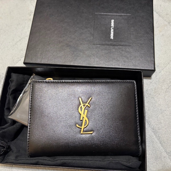 YSL短夾 黑金經典發財夾-6