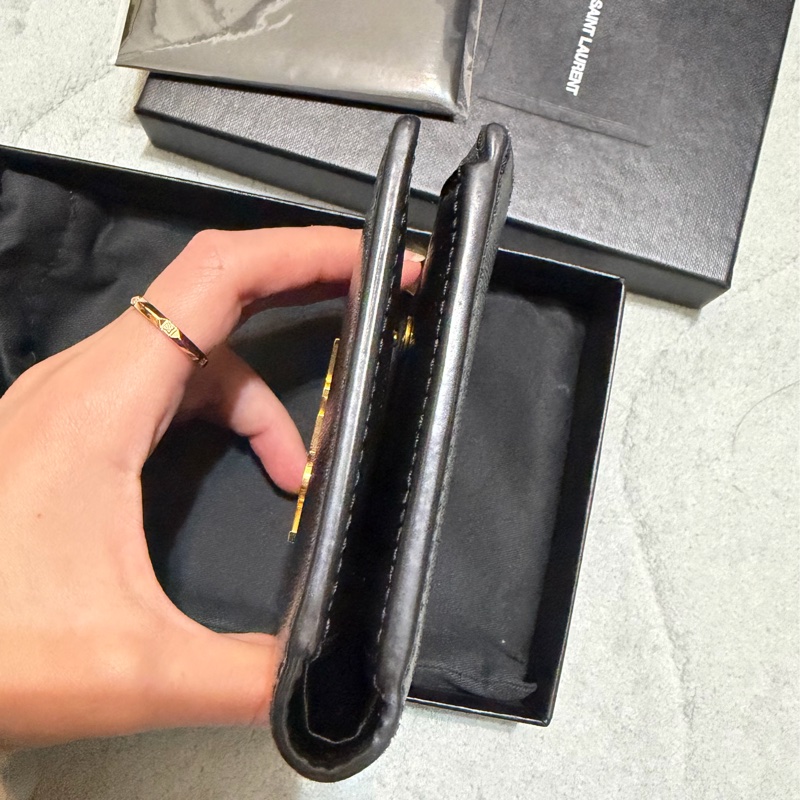 YSL短夾 黑金經典發財夾-8