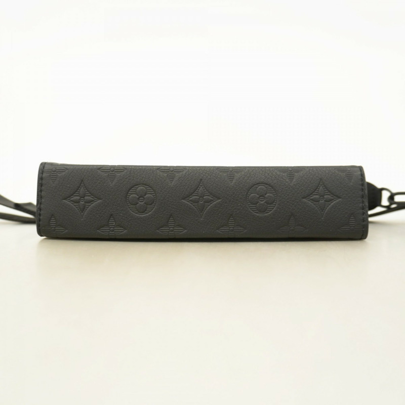 路易威登 Monogram Shadow Gaston 穿戴式皮夾單肩包 M81115 黑色 男士-2