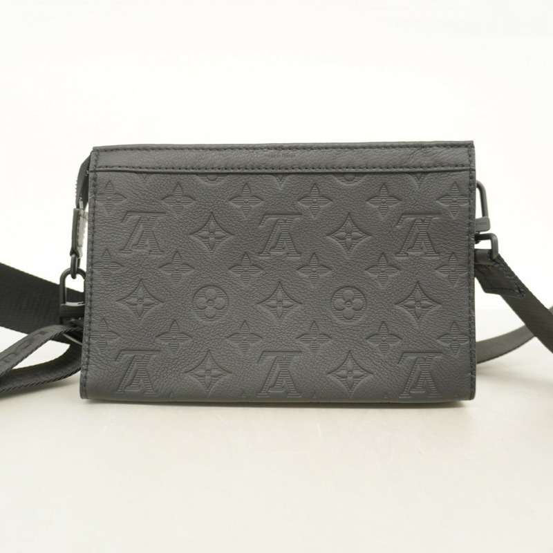 路易威登 Monogram Shadow Gaston 穿戴式皮夾單肩包 M81115 黑色 男士-9