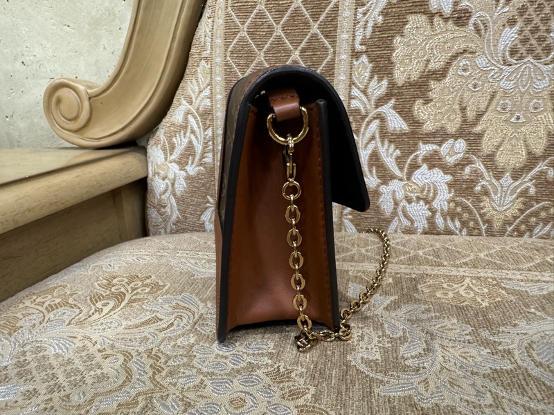 LV 雙色原花Dauphine金釦WOC斜背鏈包 M68746-2