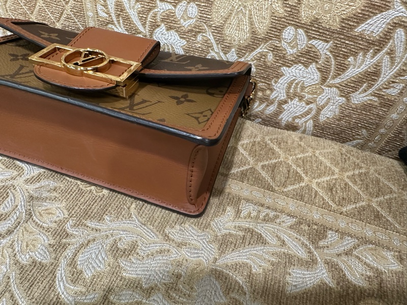 LV 雙色原花Dauphine金釦WOC斜背鏈包 M68746-6