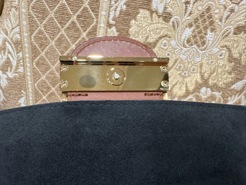 LV 雙色原花Dauphine金釦WOC斜背鏈包 M68746-10