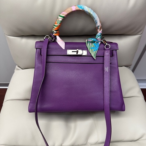 Hermes Kelly 28 正方形H刻收藏等級！這是 老工坊時期的手縫風格