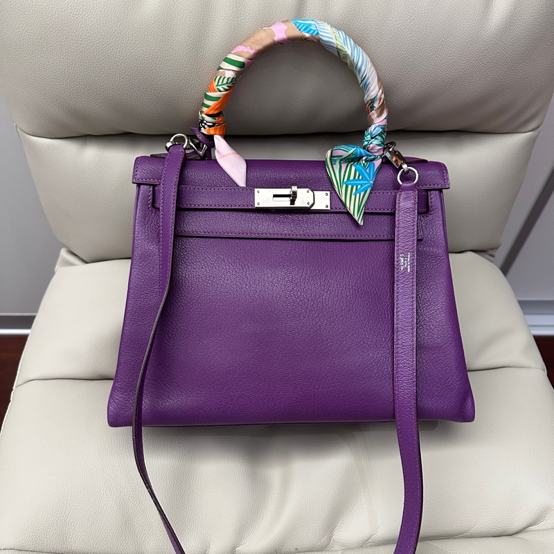 Hermes Kelly 28 正方形H刻收藏等級！這是 老工坊時期的手縫風格-0