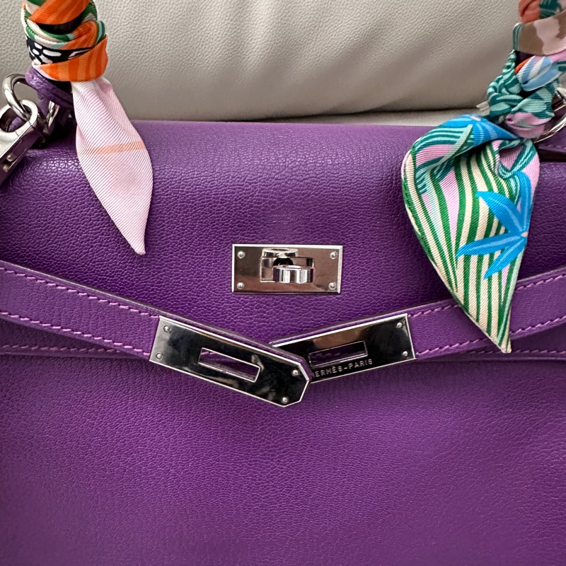 Hermes Kelly 28 正方形H刻收藏等級！這是 老工坊時期的手縫風格-14