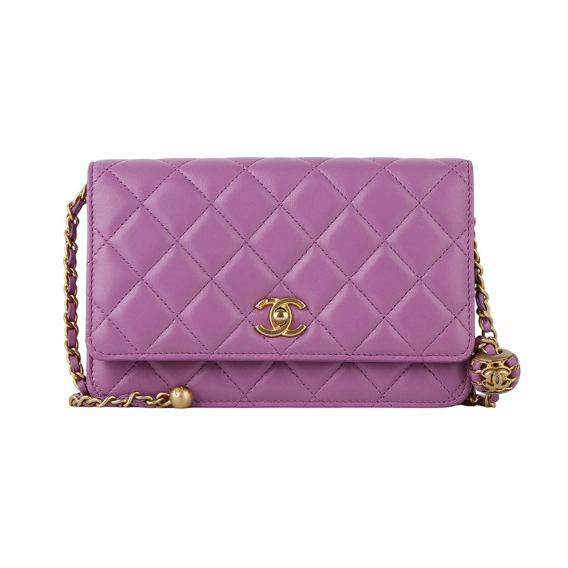 【包稅】CHANEL AP1450 羊皮經典 WOC 金珠鍊斜背包-0