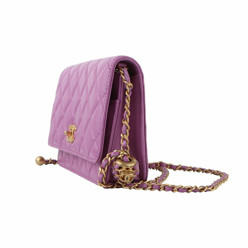 【包稅】CHANEL AP1450 羊皮經典 WOC 金珠鍊斜背包-1