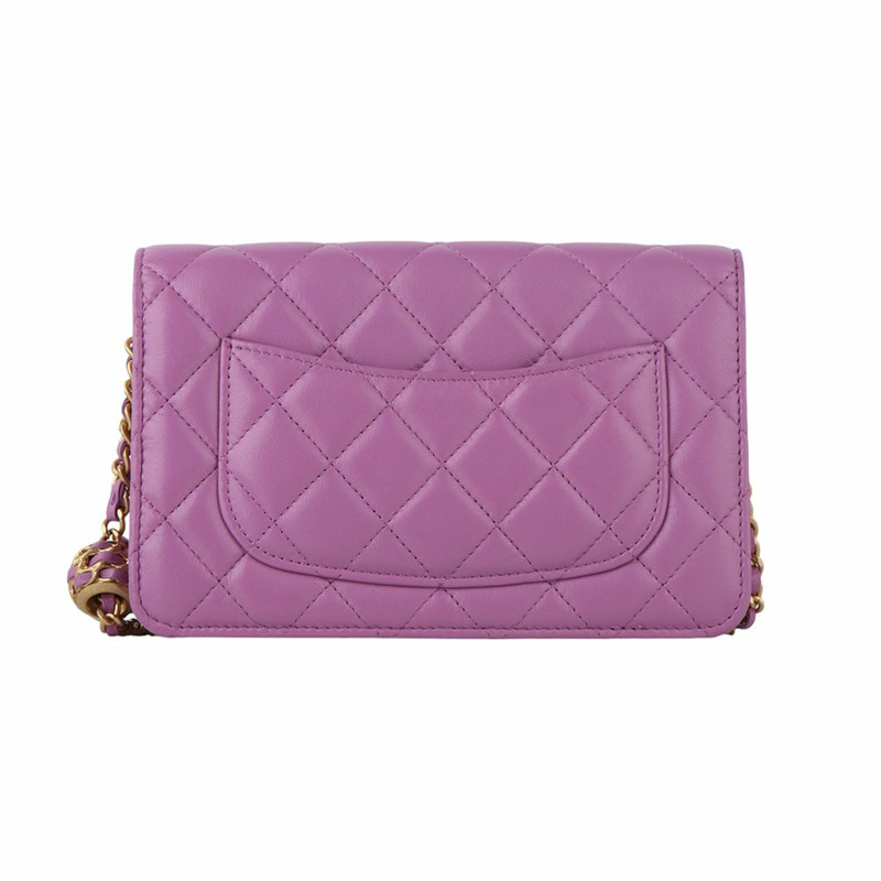 【包稅】CHANEL AP1450 羊皮經典 WOC 金珠鍊斜背包-2