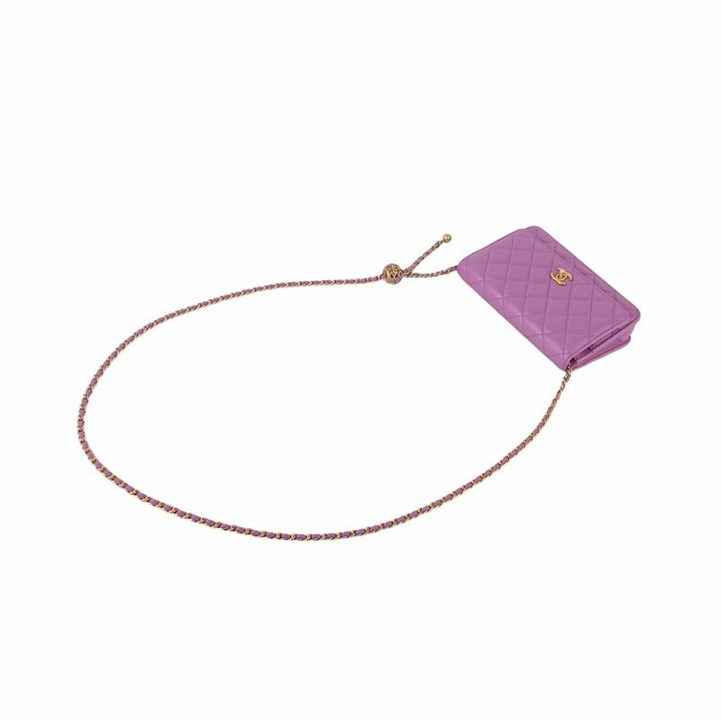 【包稅】CHANEL AP1450 羊皮經典 WOC 金珠鍊斜背包-3