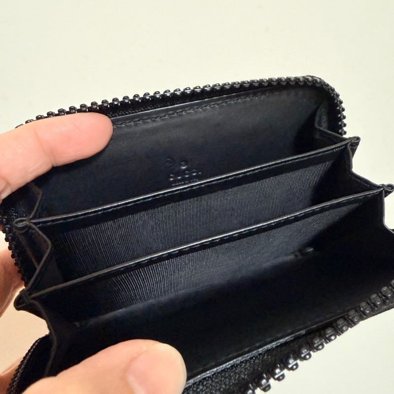 Gucci 零錢包 卡包 🍀絕版花卉款🍀 鈔票對折一次沒問題-4