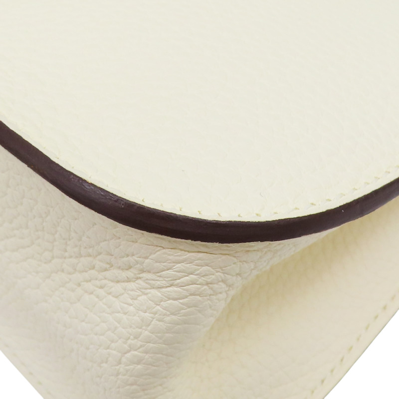 奶油白 TC牛皮 Halzan Verso 25m 肩背包 Z刻 金釦【HERMES 愛馬仕】-11