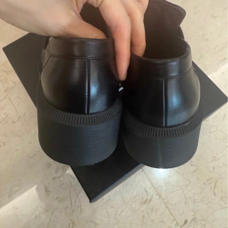 98新 香奈兒Chanel 樂福鞋 菱格紋書包扣 37碼-4