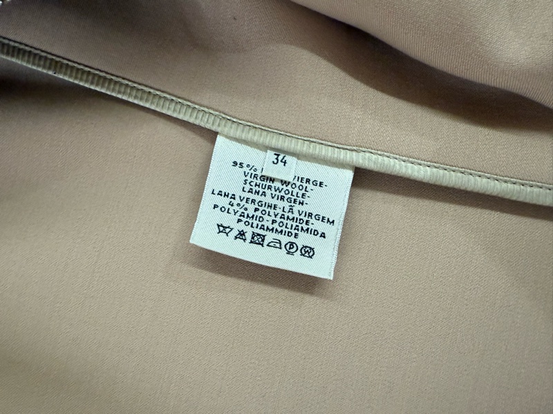 愛馬仕hermes奶茶色氣質高雅款大衣外套風衣-4