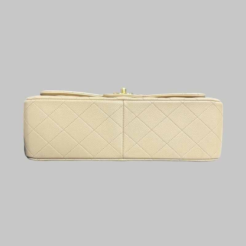 Chanel Caviar Jumbo奶茶色-5