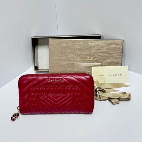 【極新全配🎁】 BVLGARI 寶格麗 琺瑯蛇頭 經典款長夾（專櫃35,600）