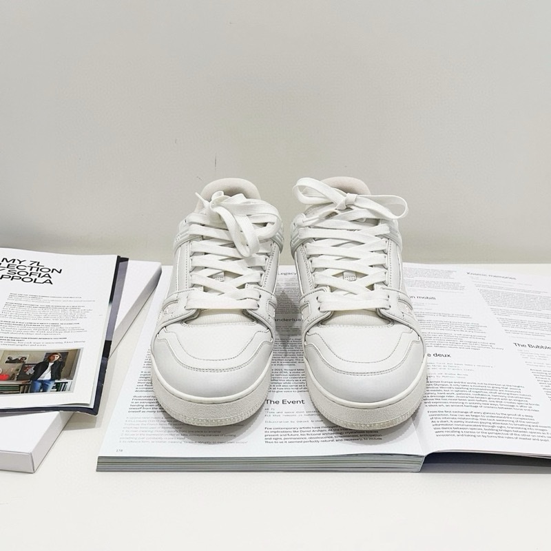 95新Lv路易威登 Trainer純白休閒運動板鞋 7.5碼/41.5碼-6