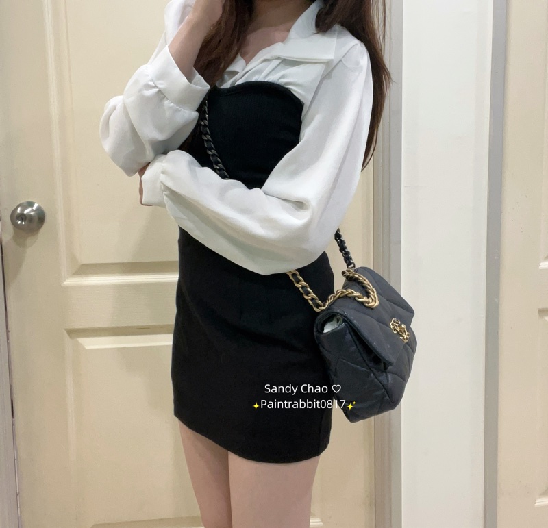 ෆ Chanel 19bag深藍色-3