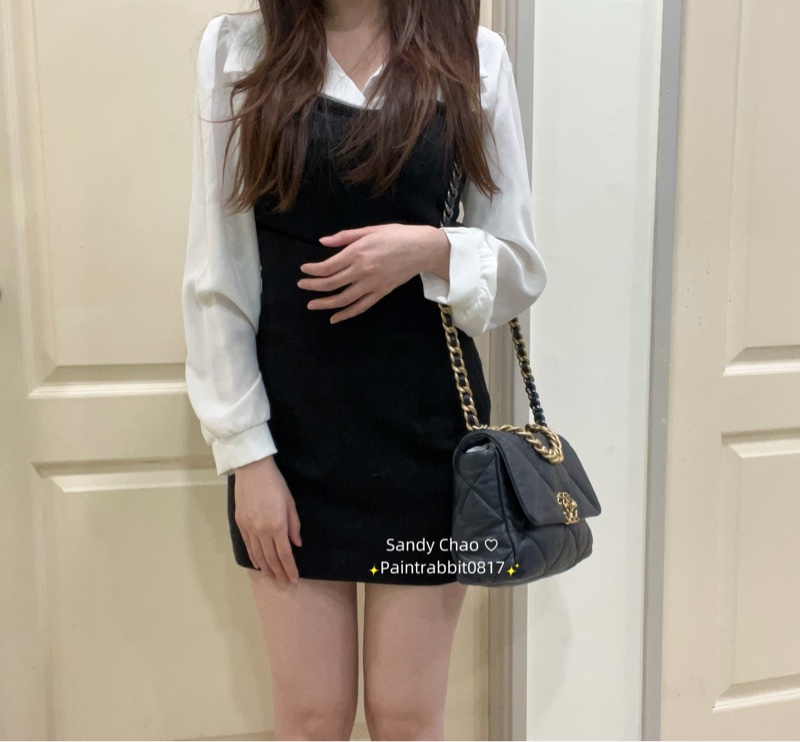 ෆ Chanel 19bag深藍色-4